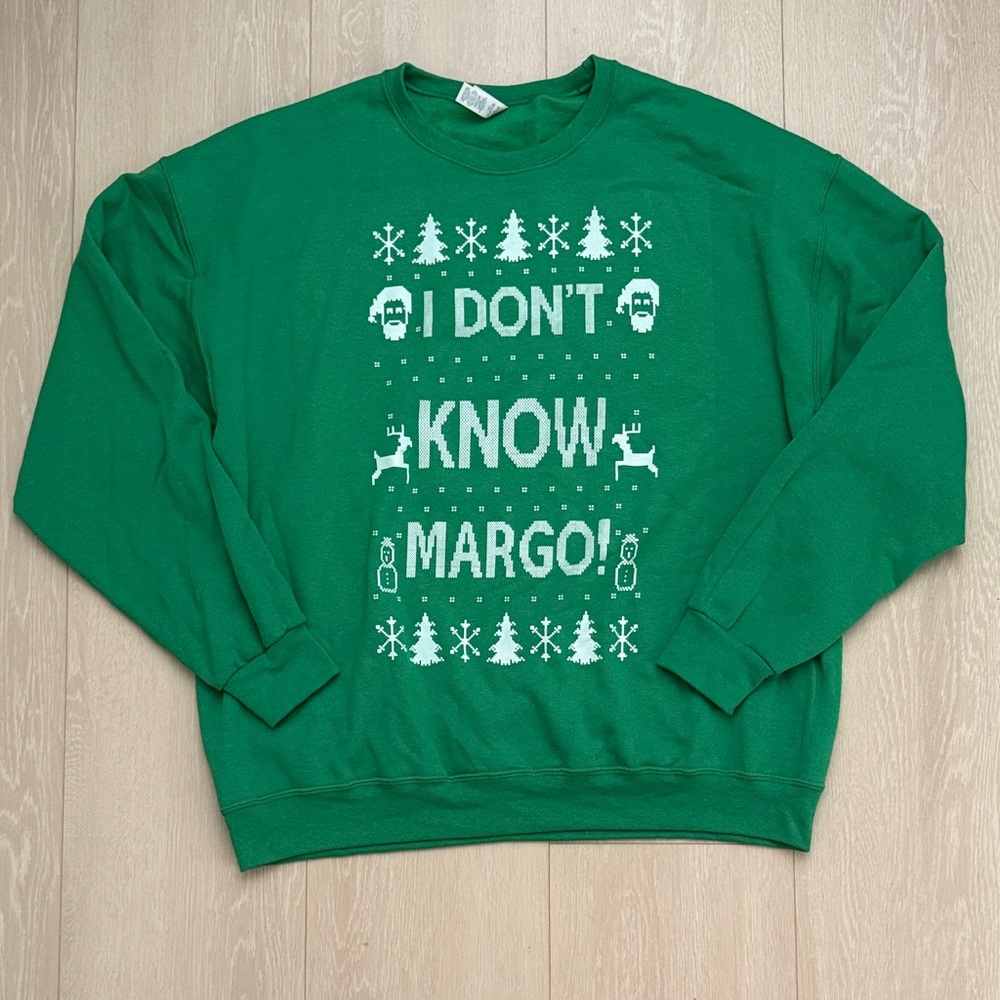 Jerzees Green National Lampoon’s Christmas Vacation Sweater
